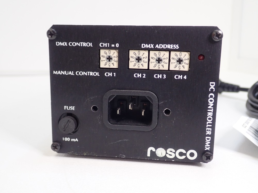 4 CHANNEL DC CONTROLLER DMX BY ROSCO 230-120V