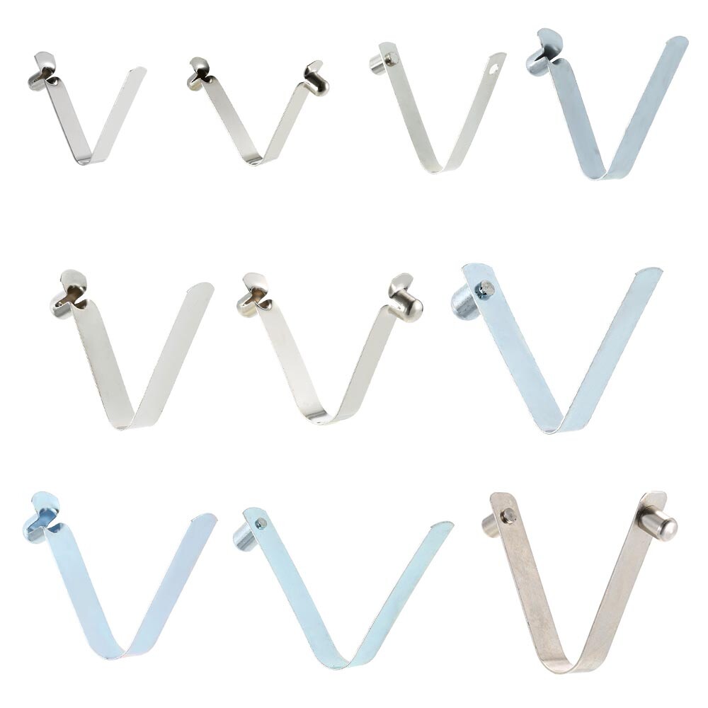 6pcs Kayak Paddle Spring Clips Tent Clips Push Button Spring Snap Clip U4R9