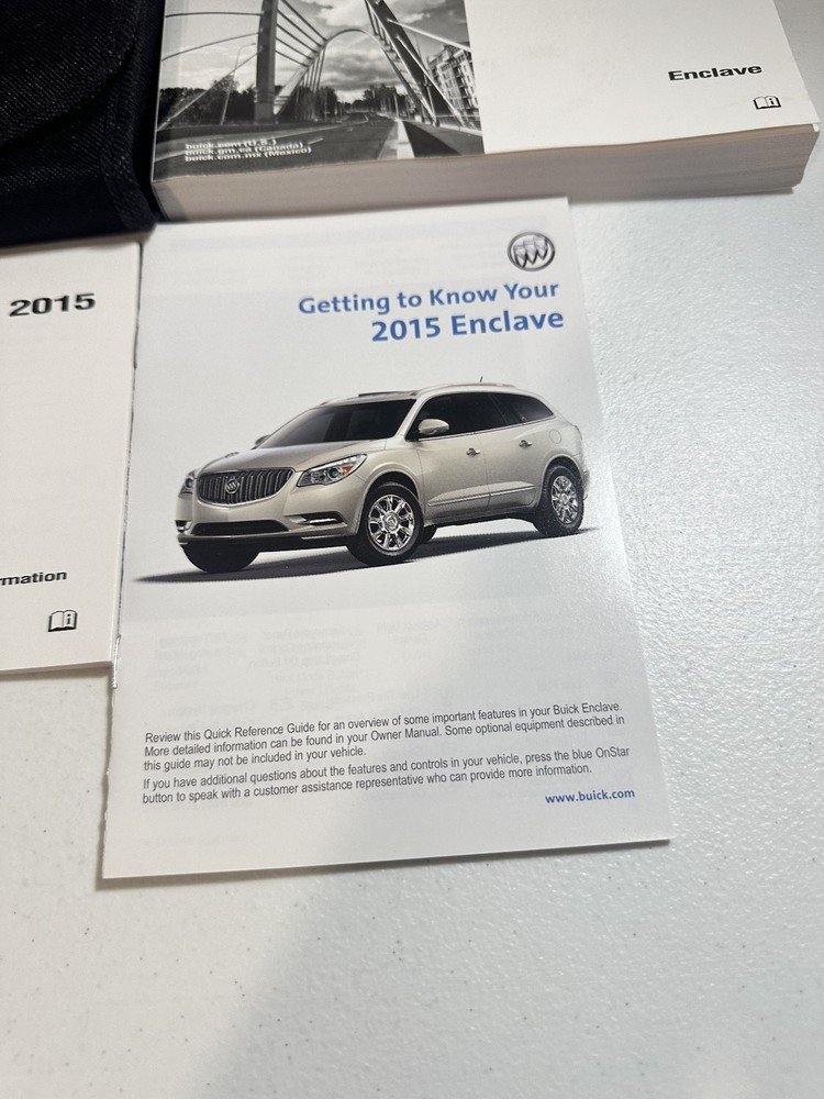 Buick Enclave Owner's Manual Set 2015 OEM