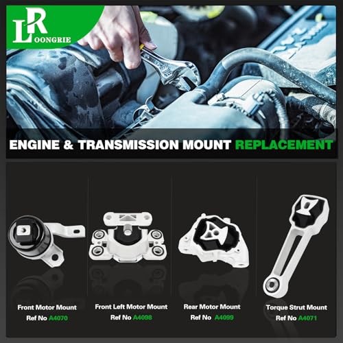 Engine Motor Mount & Trans Mount Kit Compatible with S60 2011-2016 & S80 2007