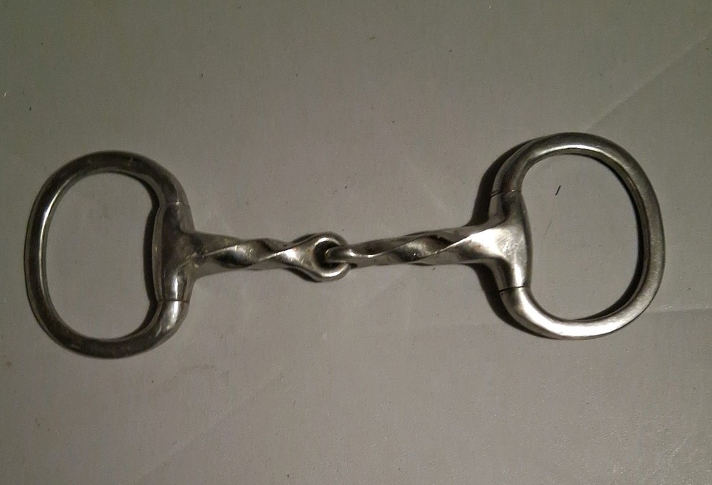 English, Eggbutt Twisted Snaffle Horse Bit, 5"
