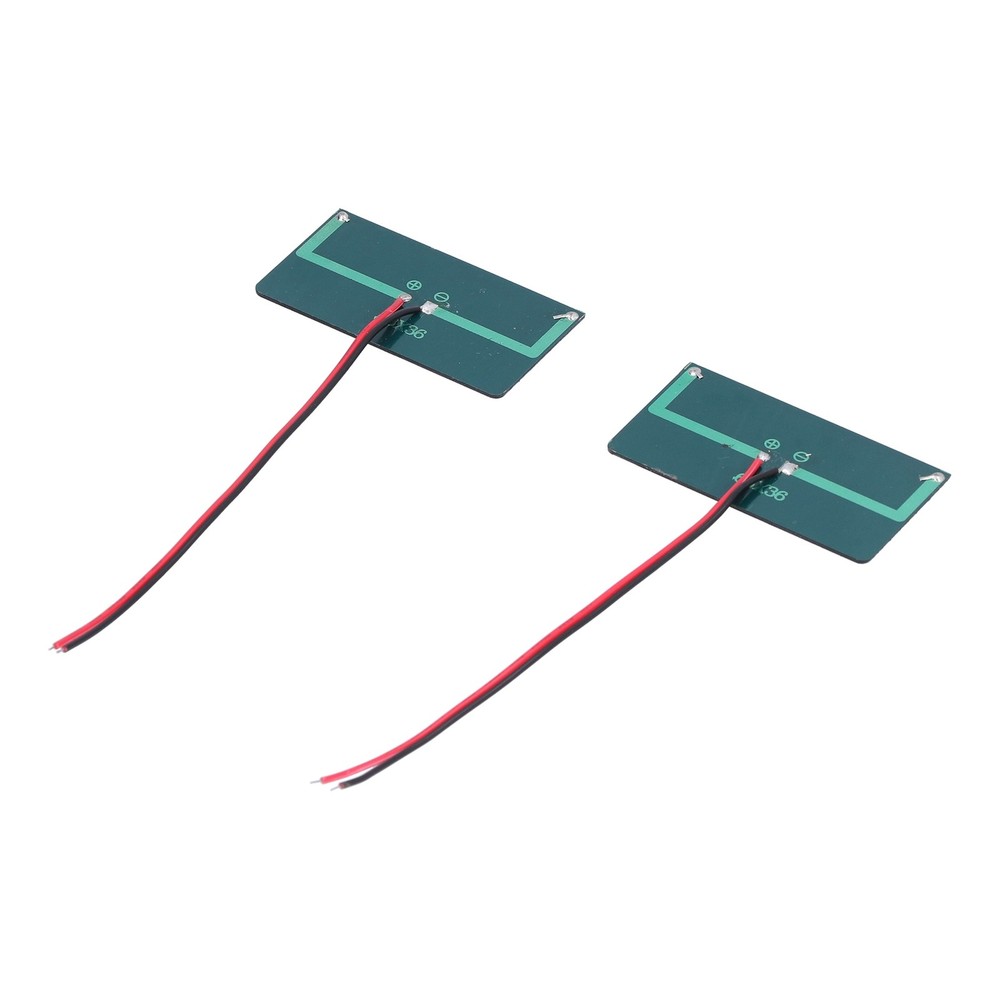 2Pcs Solar Panel Module Polysilicon Micro Mini Glue Power Solar Cells New