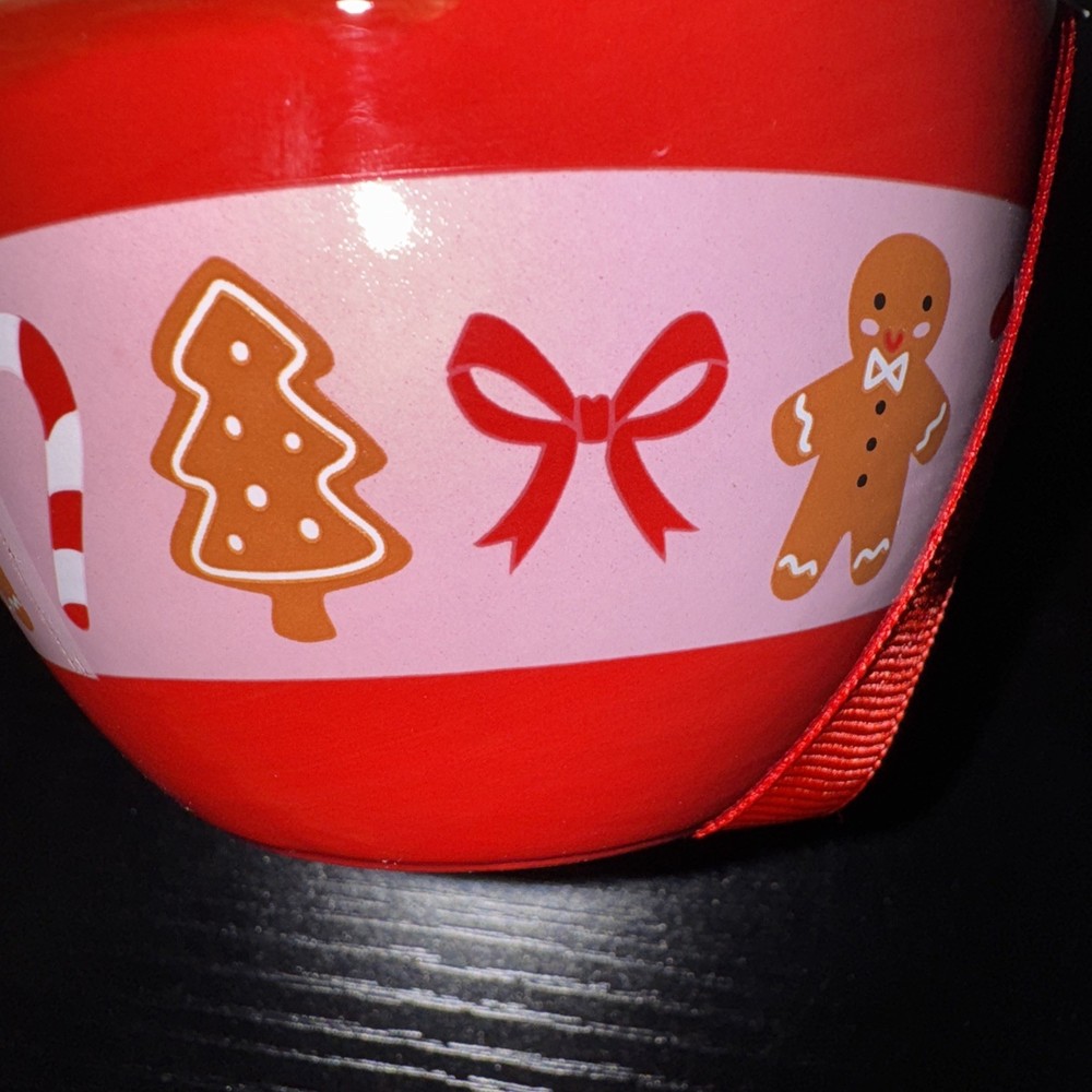 Holiday Time 4-Piece Gingerbread Stoneware Measuring Cup Set
