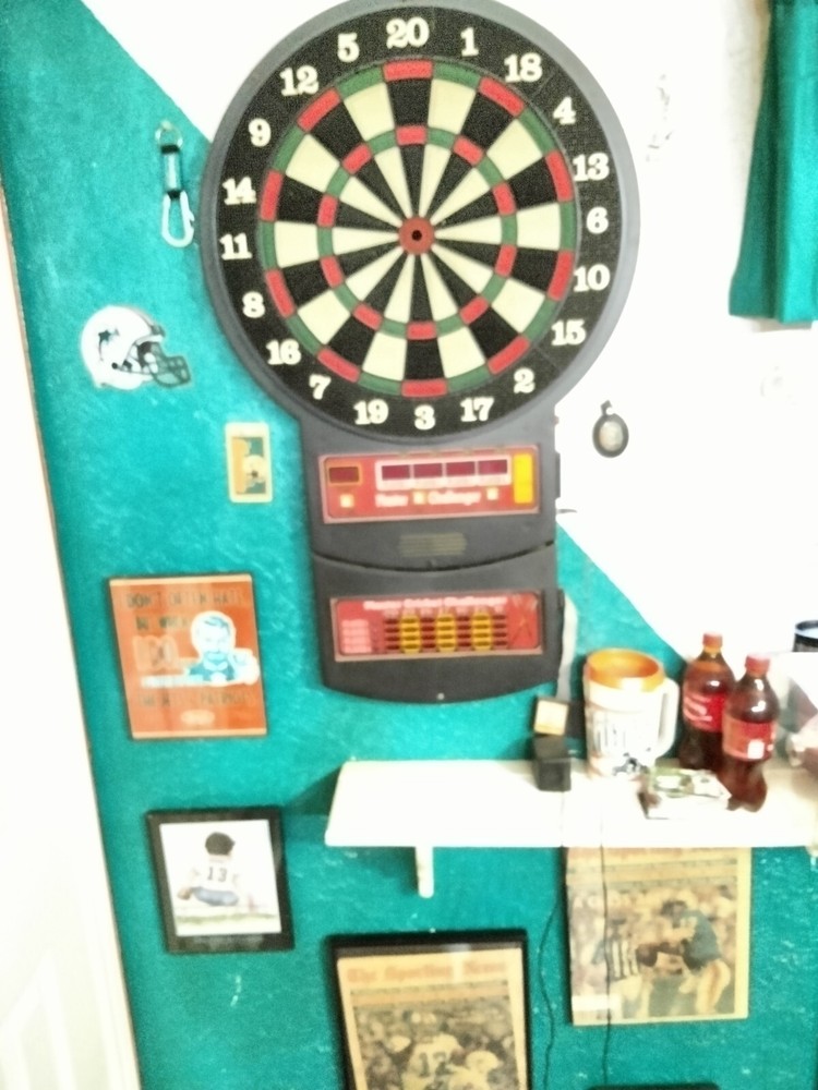 Master Challenger Electronic dart board with 4 additional game cartridges