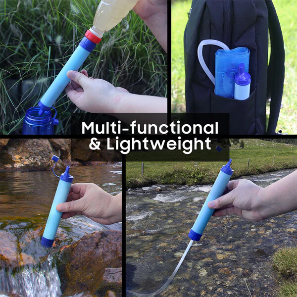 Lightweight Camping Water Filter Gravity System Backpacking Survival 3 Liter