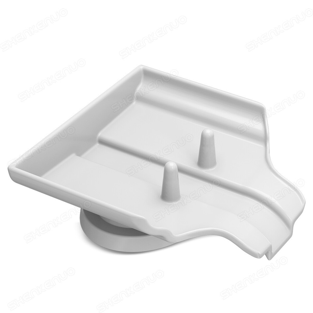 2Pc Soap Dish Holder Self Draining Leaf Shape Bar Soap Saver Suction Cup Bath