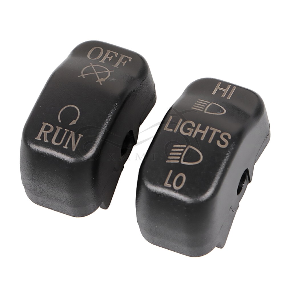 Black Hand Control Switch Housing Button Cap For Harley Electra Glide 1996-2013