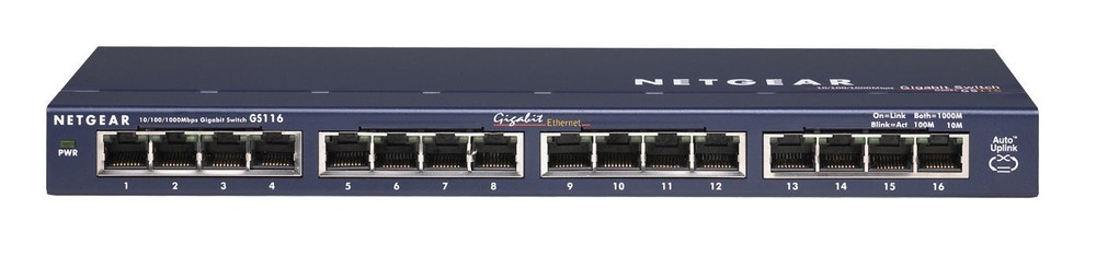 Netgear GS316NA 16 Port Rack Mountable Ethernet Switch