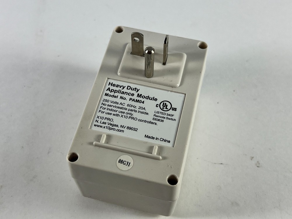 PAM04 Appliance Module – 250V 20A – Heavy Duty Plug-in Power Controller