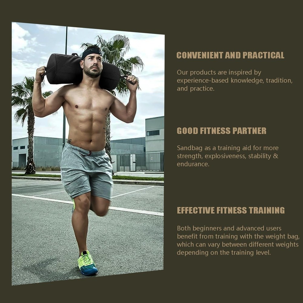 Adjustable Workout Sandbag for Weight Training, Cross Training, Strength Fit