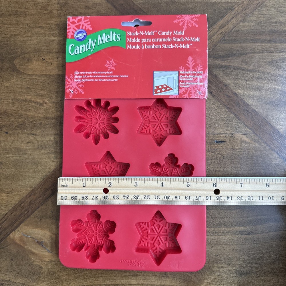 Wilton Silicone Snowflake Stack-N-Melt Bark Candy Chocolate Mold #2115-3822