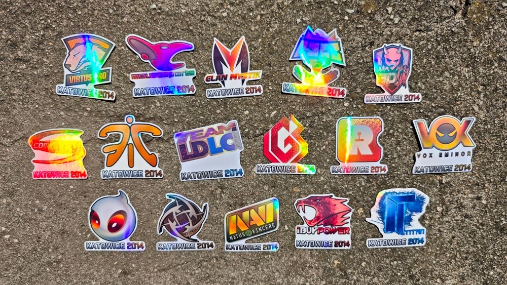 Katowice 2014 Holo Sticker Set CSGO CS Counter CS2 Strike (Holo Effect)