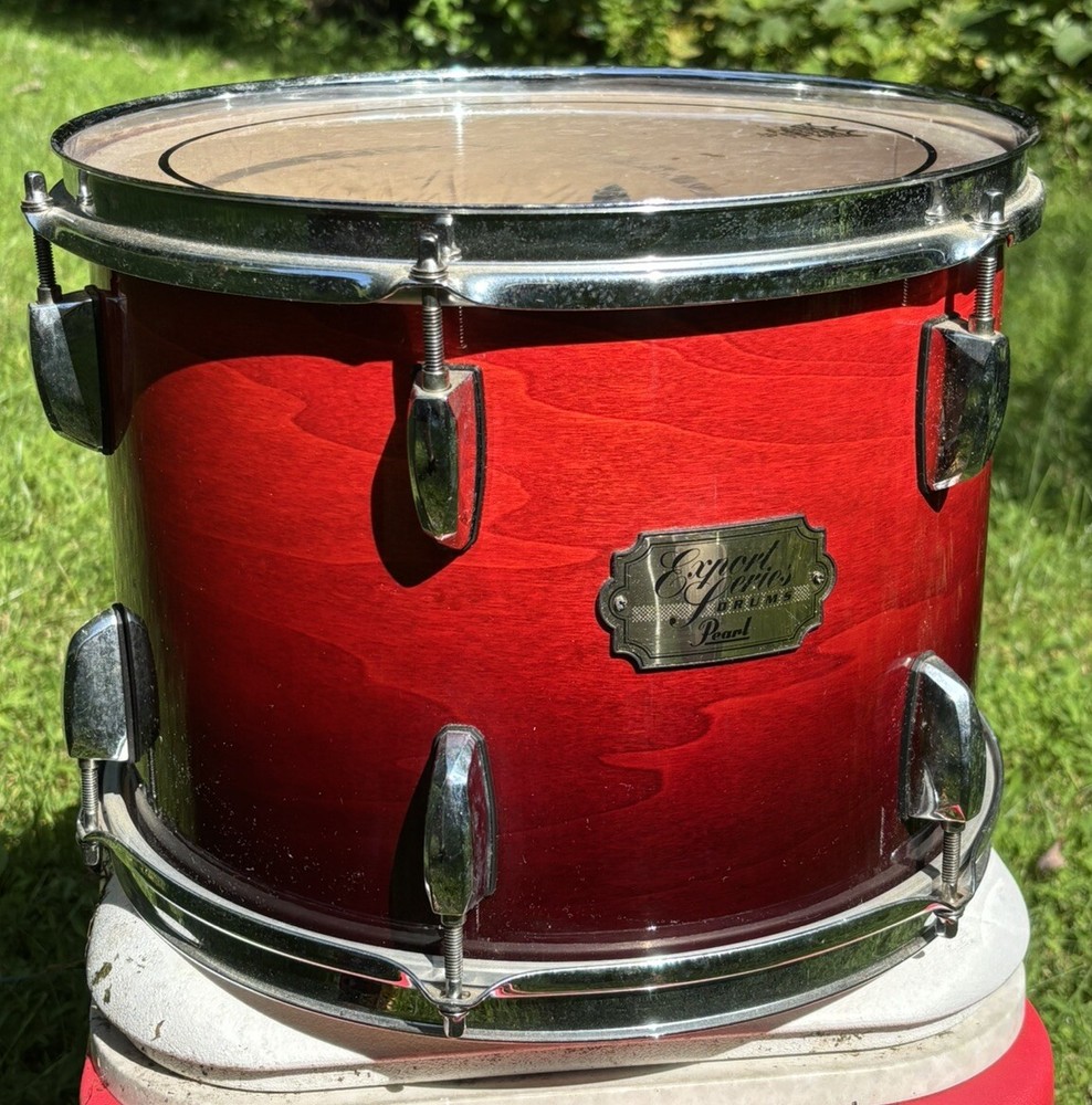 Pearl Export Transparent Ruby Red Fade 12 Rack Drum