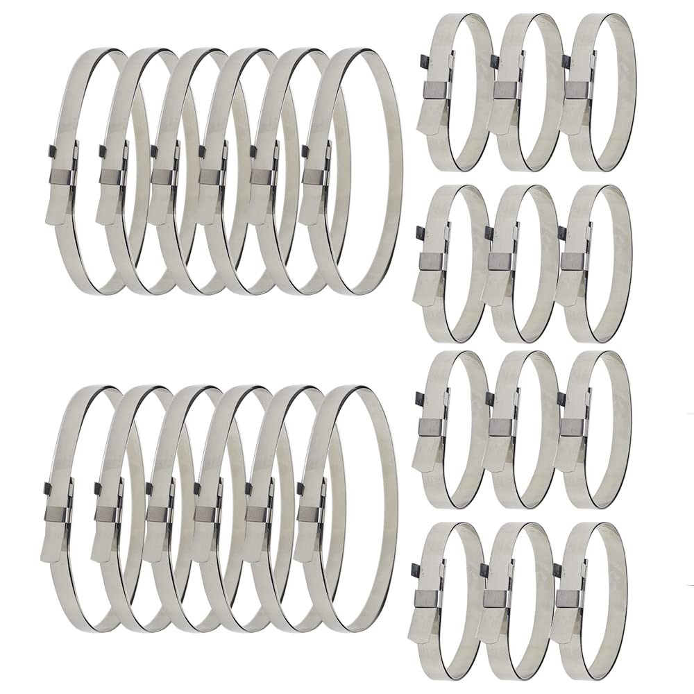 Drive Shaft CV Boot Band Clamps - Axle Universal Silver