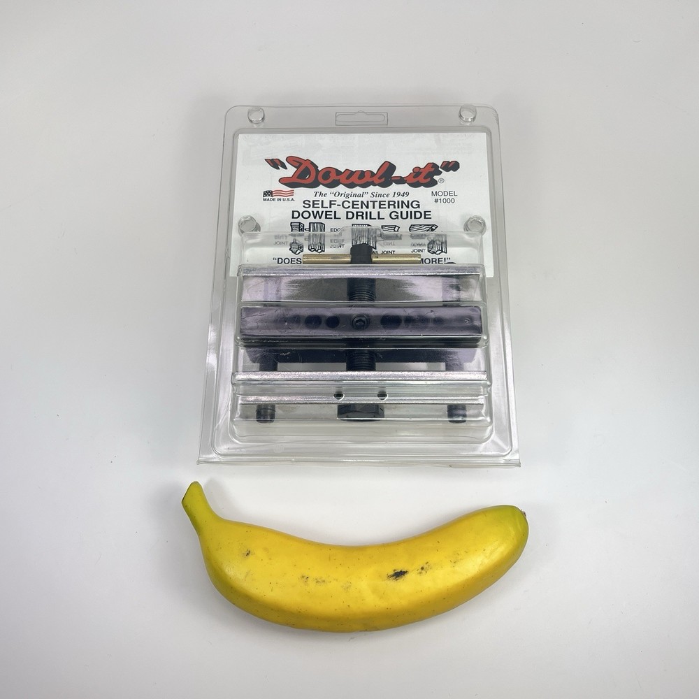 Dowl-it Self Centering Dowel Pin Drill Guide Vise Tool model 1000  U.S.A.