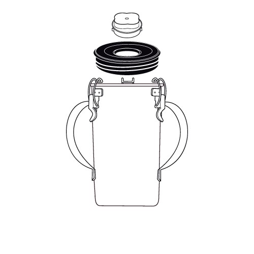 Waring 704587 Container Complete w/ Lid