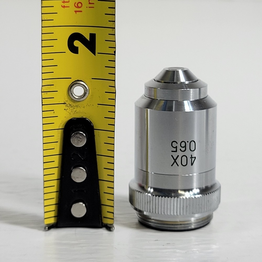 40X Mag Microscope Objective 20mm Thread Mount 0.65 Ocular Optical Lens