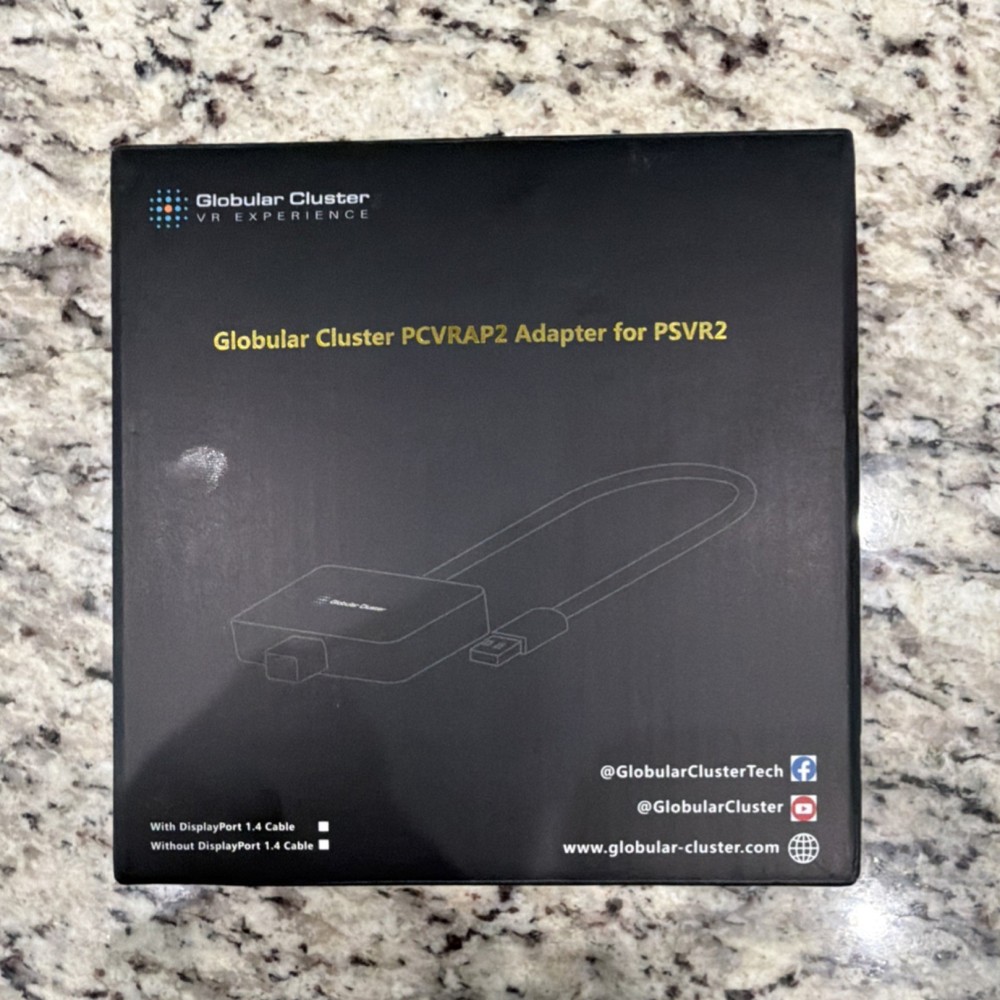 Globular Cluster PCVRAP2 USB-C Adapter for PSVR2 Headset Black