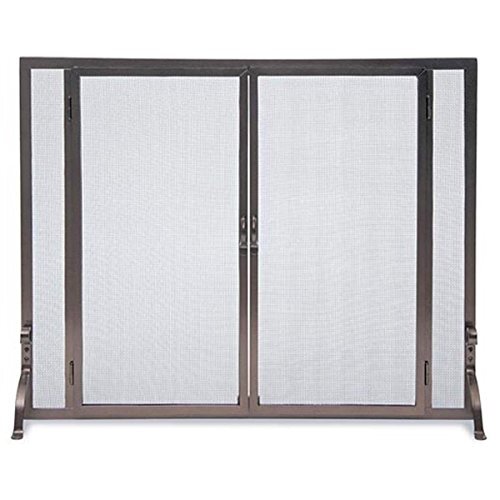 Pilgrim 18468 Flat Screen with Full Height Doors in Burnished Bronze