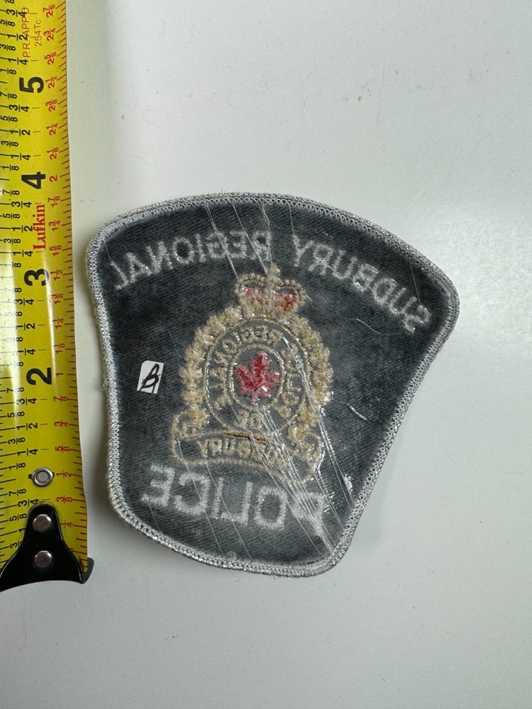 Sudbury Regional Police Canada Patch BB4B
