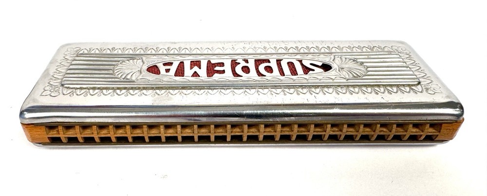 Vintage SUPREMA Harmonica with original Box!