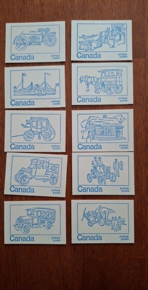 Canada Stamp Booklet BK71 - complete set (1-10), VF