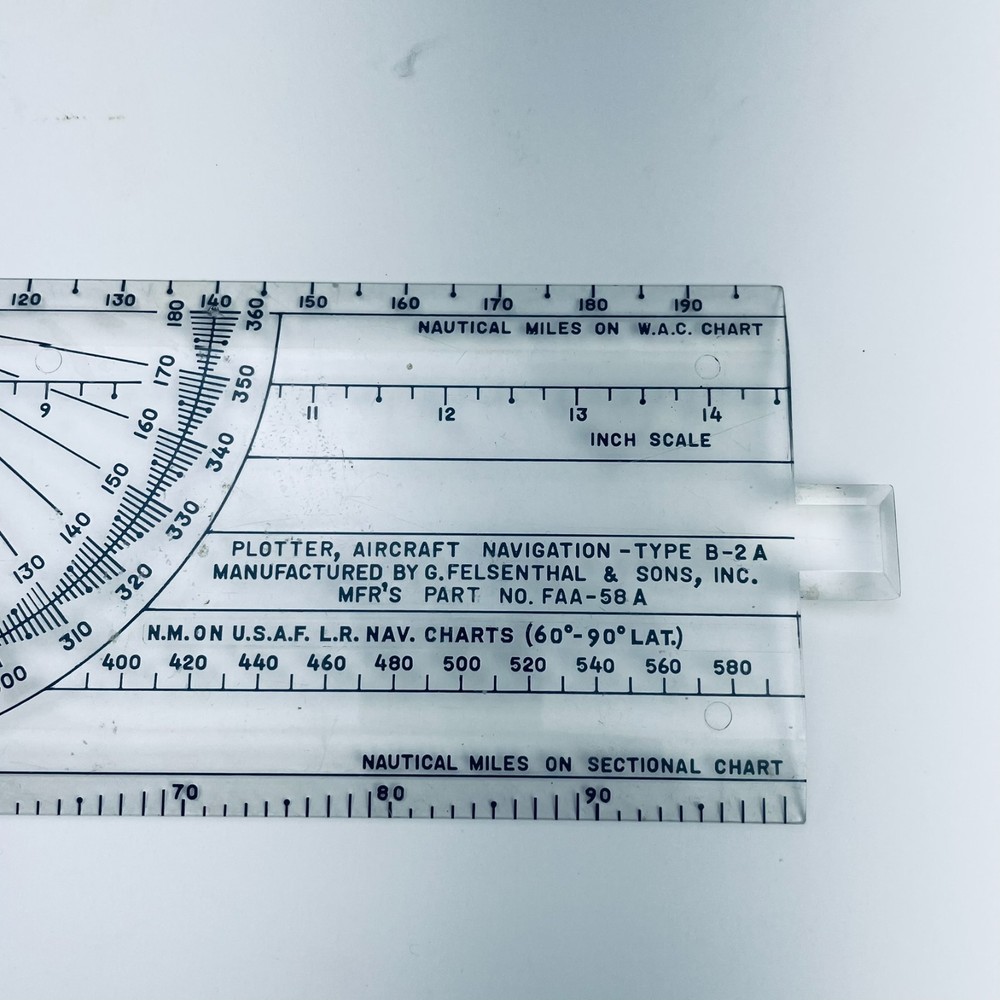 US AIR FORCE TYPE B-2A AIR NAVIGATION AIRCRAFT PLOTTER 6217 with Davis Plotter
