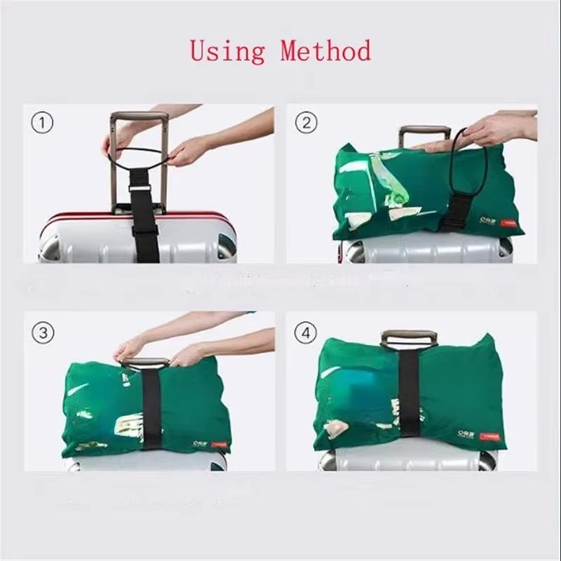Adjustable Elastic Luggage Strap Baggage Suitcase Travel Security Carry‑On Belt