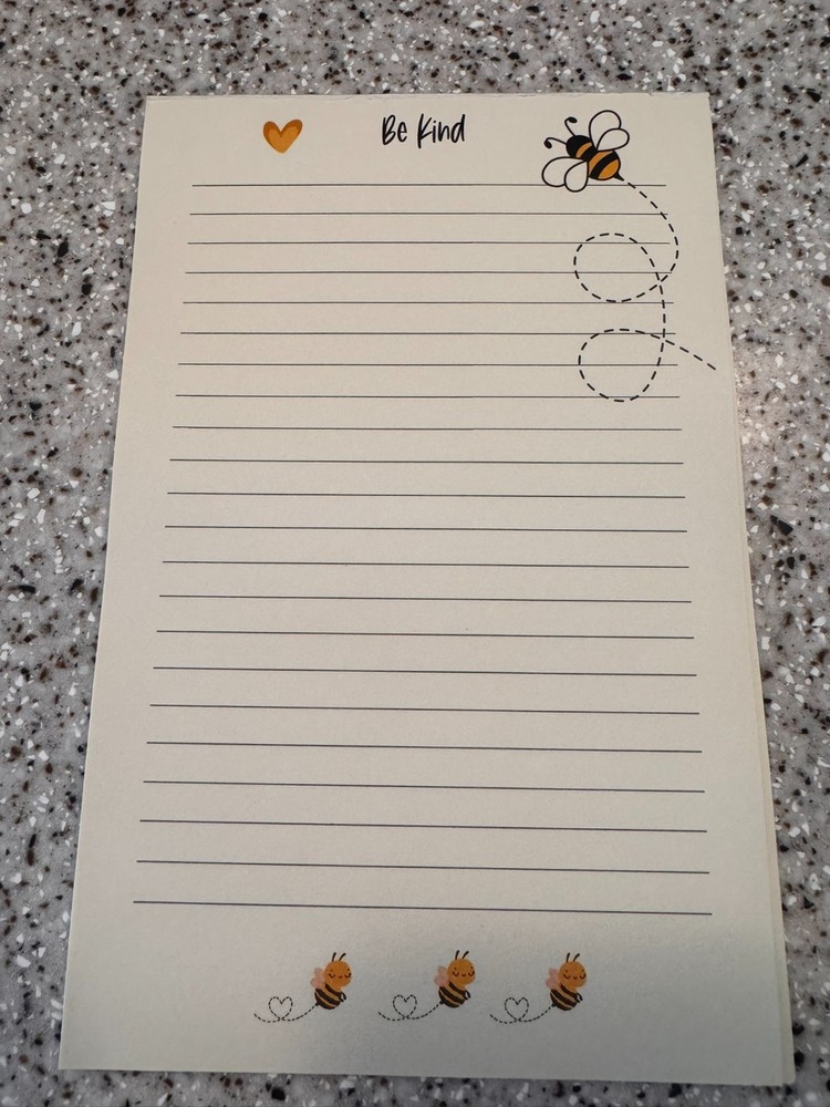 Be Kind Notepad Paper Ivory 5 1/2" x 8 1/2" 50 Sheets
