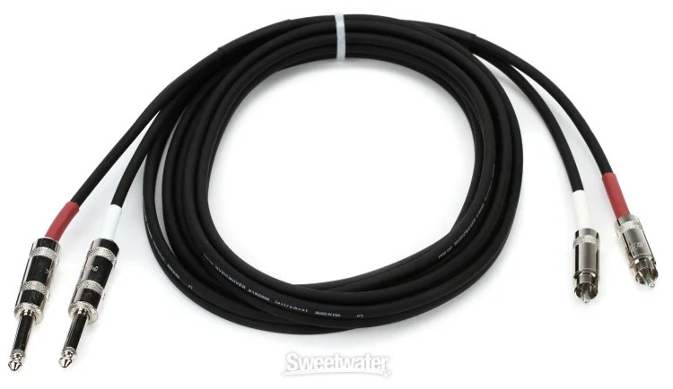 Pro Co DKQR-10 Dual RCA - RCA Cable - 10'