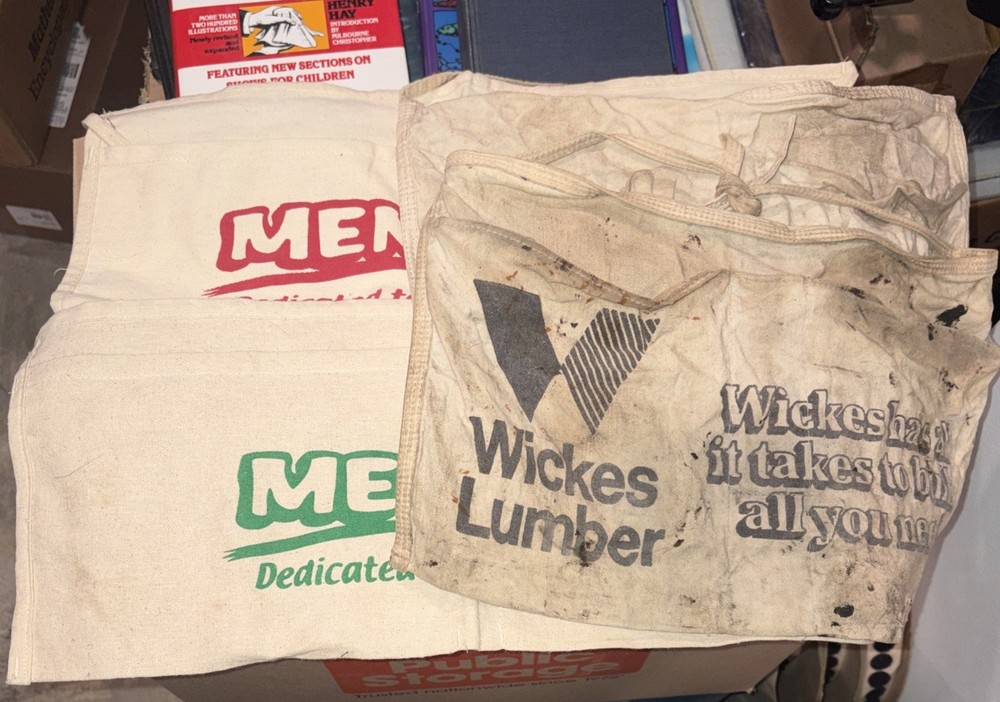 Lot Of 4 Workshop Aprons