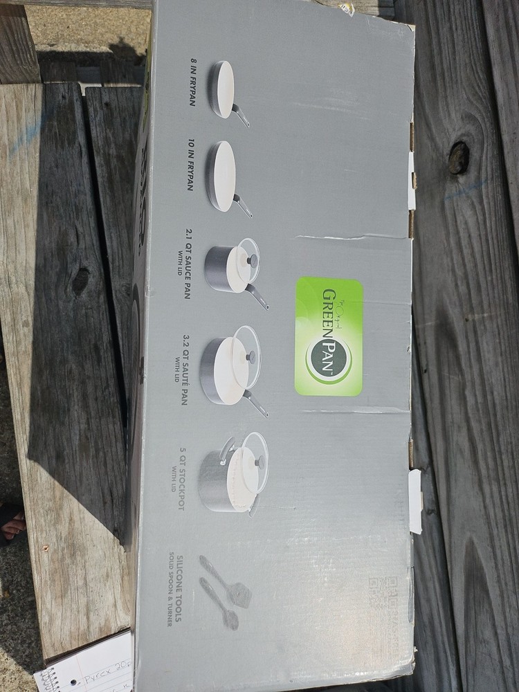 GreenPan Rio Advanced 10pc Ceramic Nonstick Cookware Set (Open Box - Read)