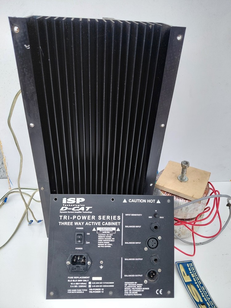 Isp D Cat 600 watts RMS active 3-way floor Module Amplifier