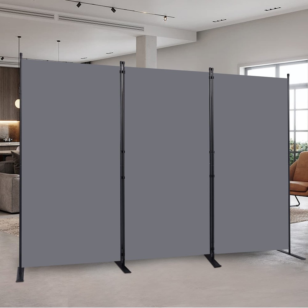 6FT Portable Room Divider - 3 Panel Folding Privacy Screen for Any Space
