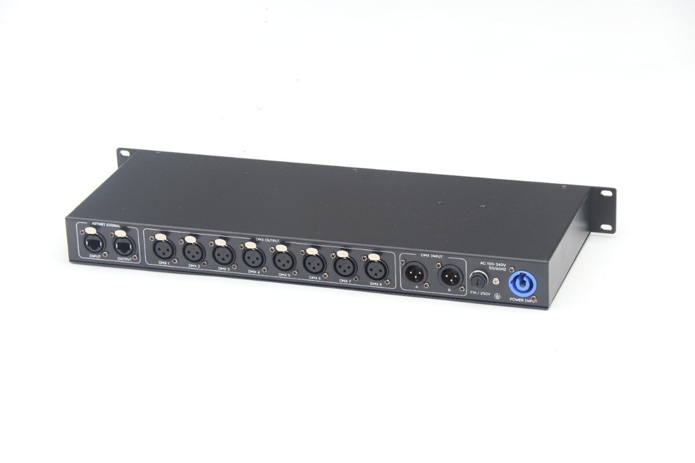 Lighting Console Artnet To DMX Controller 8 Output for Stage/audio