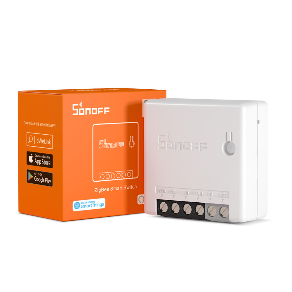 SONOFF ZigBee Smart Switch,ZBMINI,2 Way Light Switch,Work with Alexa,Google Home