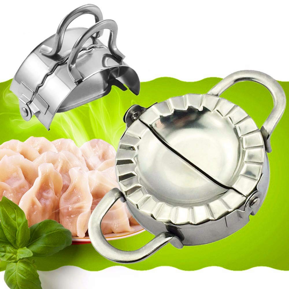 Dumpling Maker - Press/Stainless Steel Empanada Press/Pie Silver