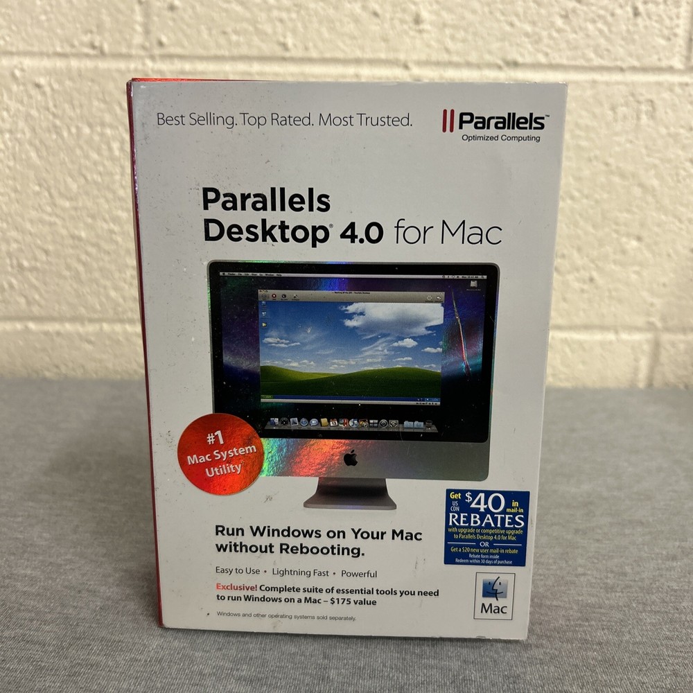 Parallel Desktop 4.0 for Mac OS X 10.4.11 or Later (Sealed)