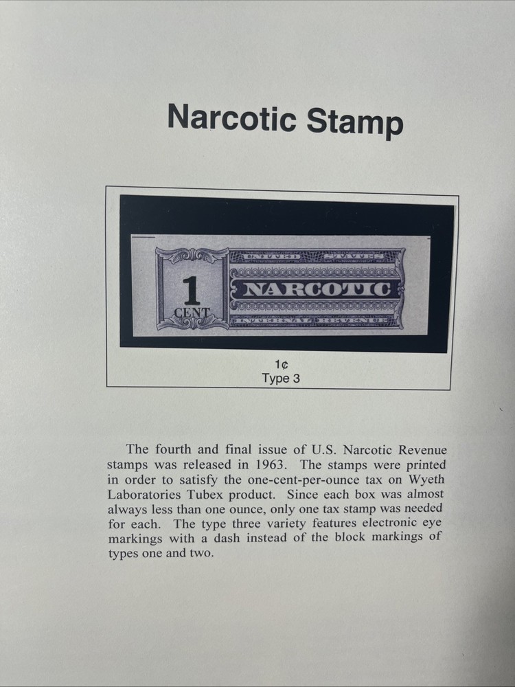 SC RJA105 Narcotic Type 3 Coil Single VF