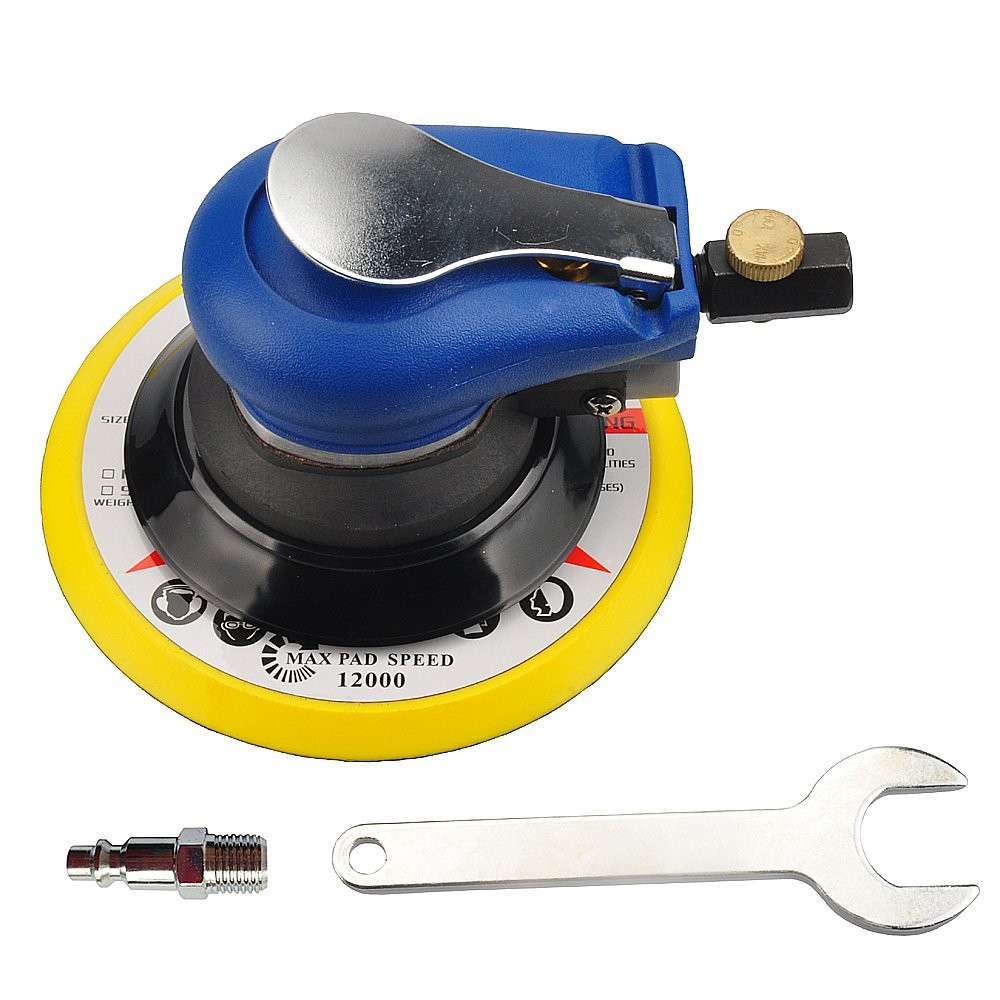 PROSHI 6" Random Orbit Air Sander - Pneumatic Polisher Tool