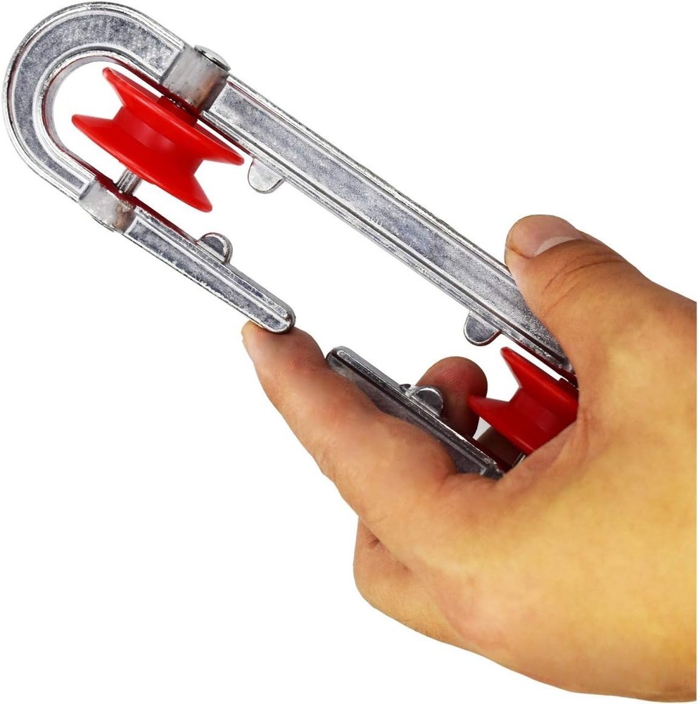 Clothesline Spreader Pulley Heavy Duty Aluminum Plastic 2 Pack Silver