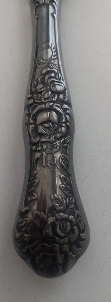 Vintage Floral Pattern Cake Server Silver Plated Bridalahe Japan