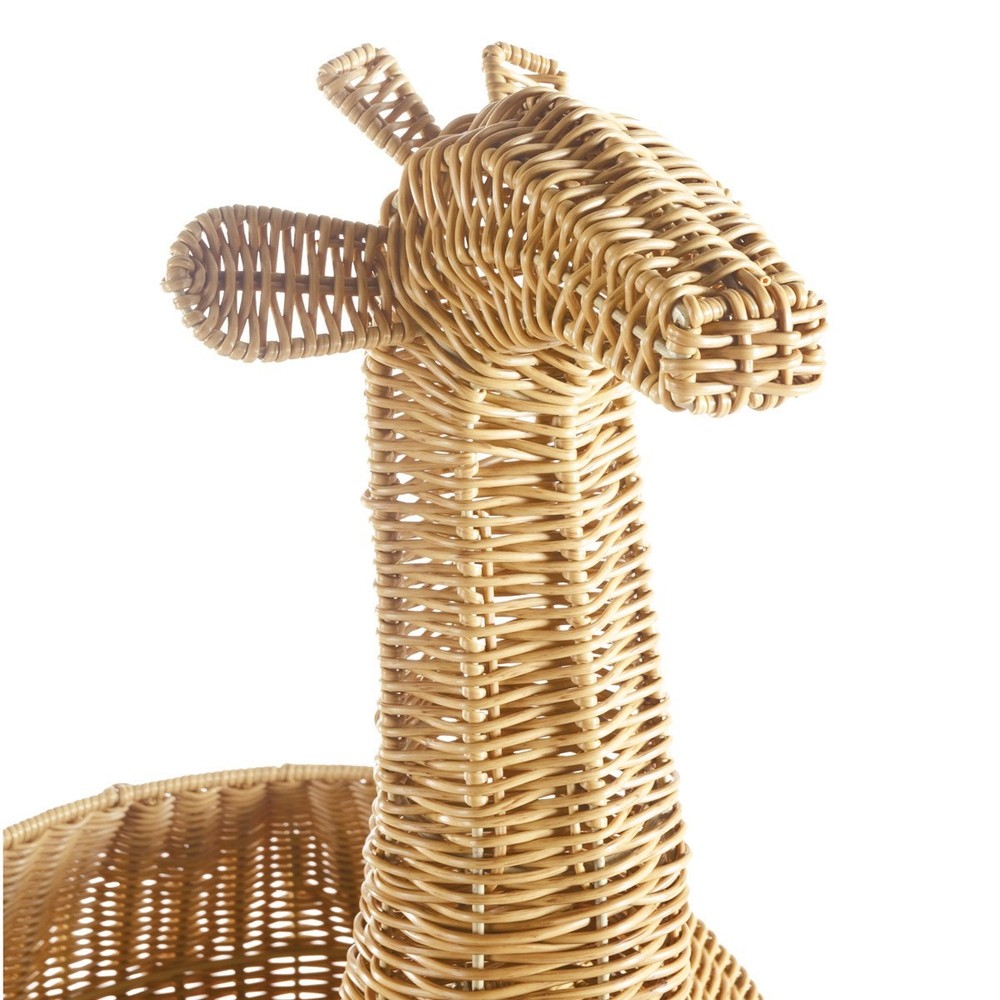 Kaplan Early Learning Giraffe Shaped Washable Wicker Floor Basket