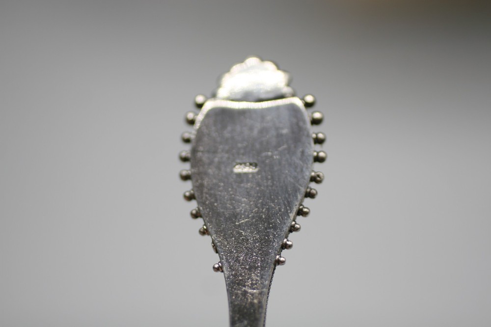 800 Silver Enamel Souvenir Spoon Z1
