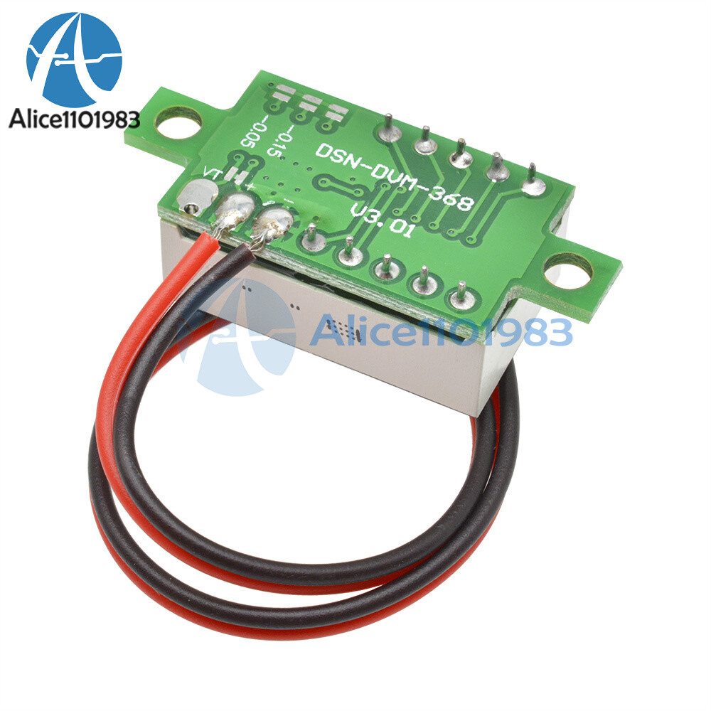 0.36 LED DC4.7-30V Blue Volt Voltage Meter Display Digital Voltmeter With 2 Wire