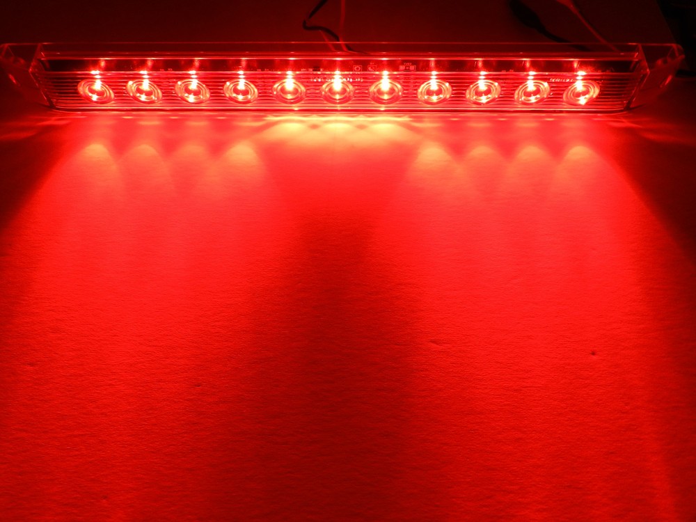 2 Submersible Red 11 LED Stop Brake Turn 17" Truck Trailer RV Car Tail light Bar