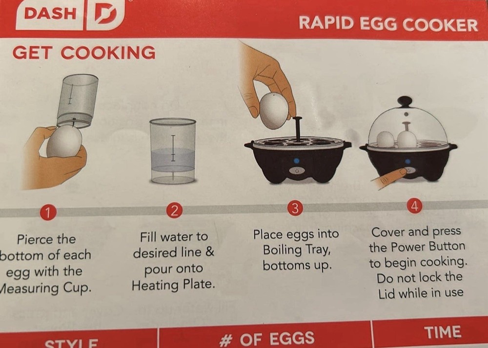 DASH Rapid Egg Cooker: Electric Egg Cooker with Auto Shut Off Feature