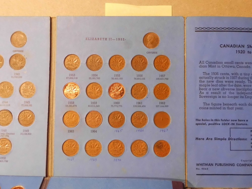 1920 to 2012 CANADIAN SMALL CENT COLLECTION - 888canada