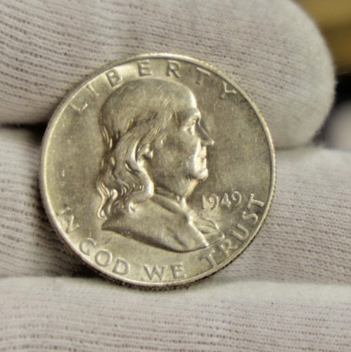 1949 S US Franklin 50c Nice AU