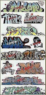 Blair Line 2259 HO Scale Graffiti Decals Mega Set -- Set #10 pkg(11)